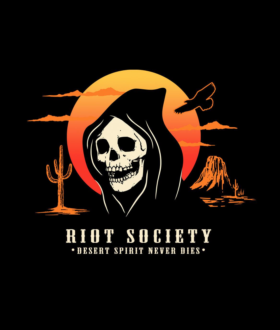 Western Reaper Butterfly Skull Mens T-Shirt Sale - - Riot Society