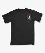 Geisha Shame Distressed Premium Wash Mens T-Shirt - Washed Black - - Riot Society