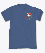 Peanuts Snoopy & Woodstock Samurai Mens T-Shirt - Indigo - - Riot Society