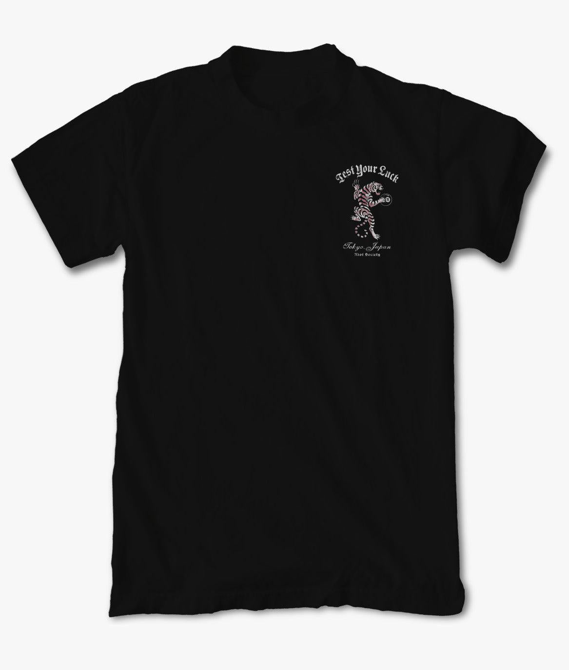 Japan Test Your Luck Tiger Boys Tee - Black - - Riot Society