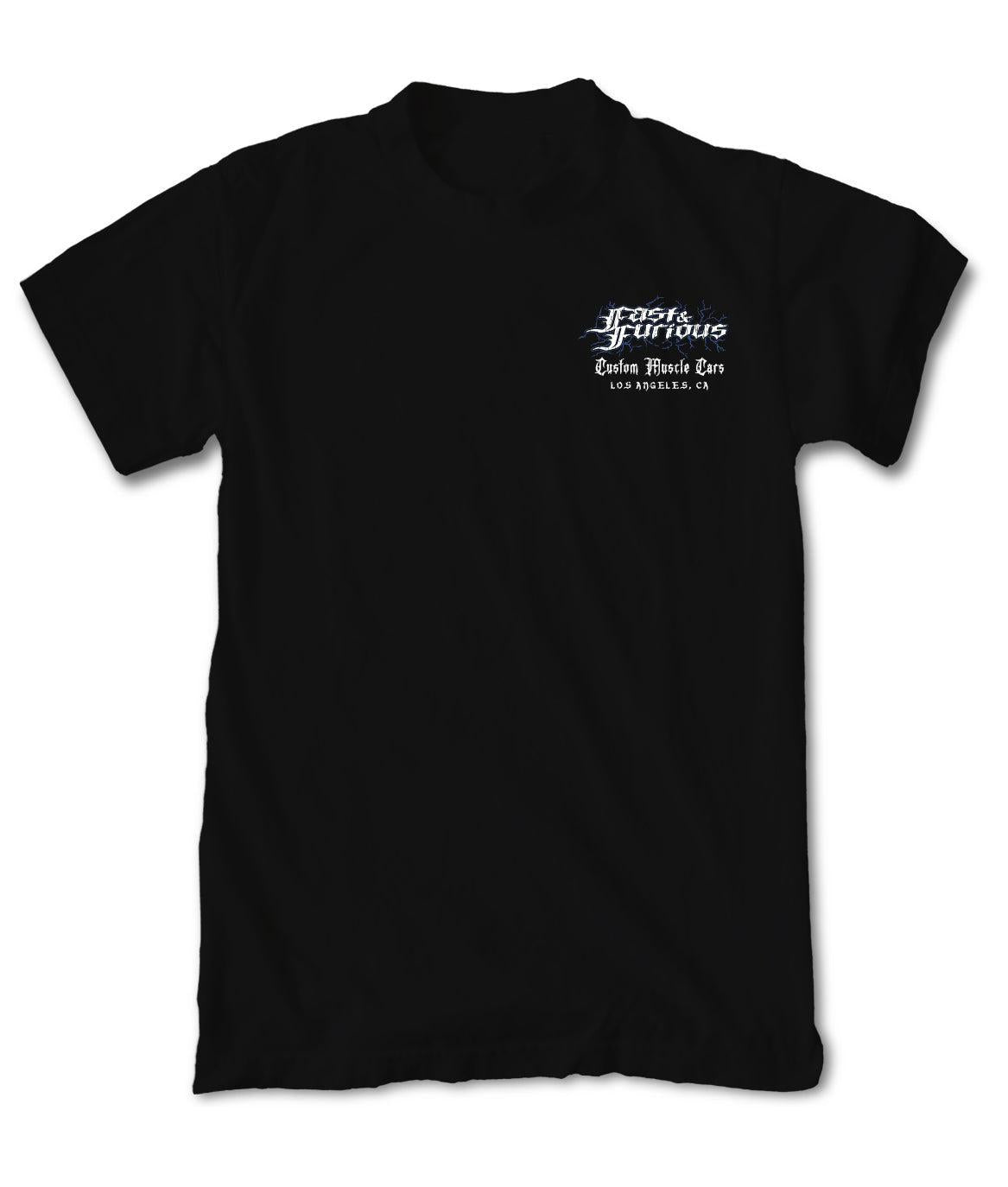 Fast & Furious Custom Muscle Cars Boys Tee - Black - - Riot Society