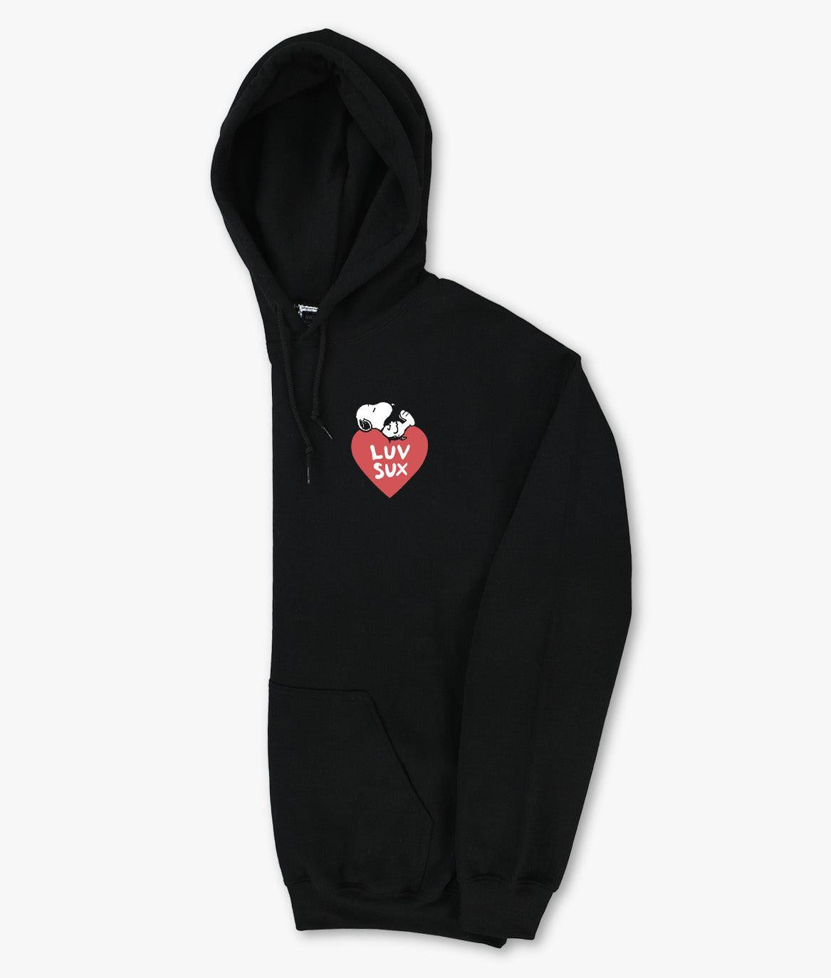 Peanuts Snoopy Luv Sux Mens Hoodie - - Riot Society