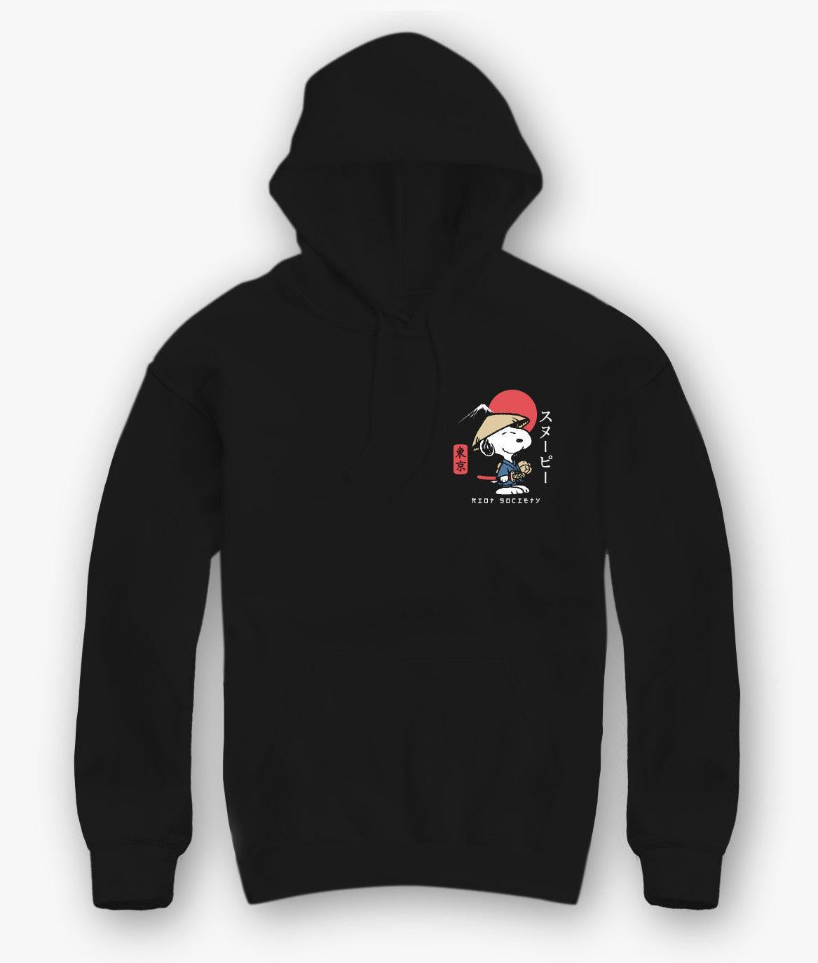 Peanuts Snoopy & Woodstock Samurai Mens Hoodie - - Riot Society