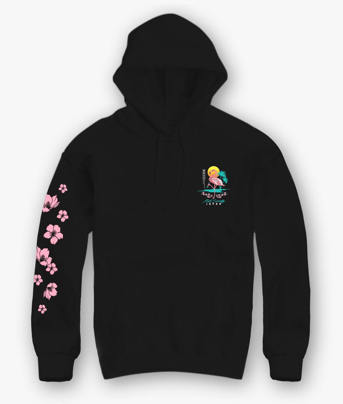 Flamingo Blossom 2.0 Mens Hoodie - - Riot Society