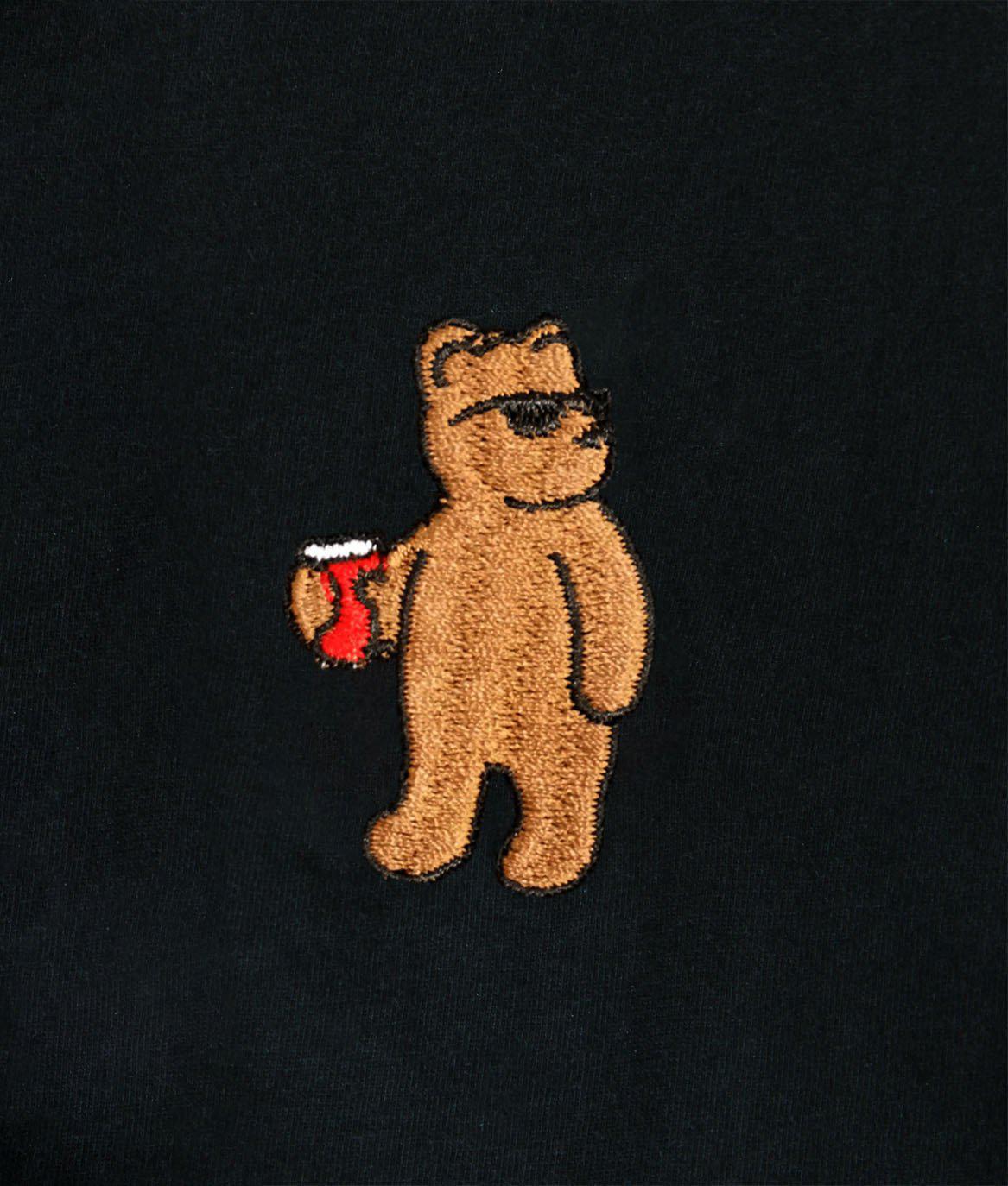 Riot Bear Embroidered Mens T-Shirt - - Riot Society