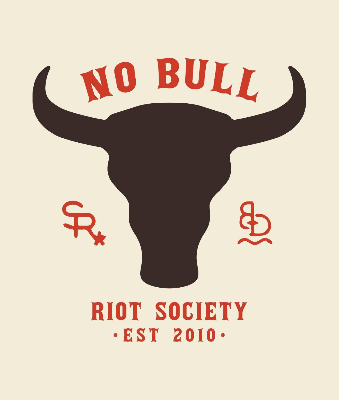 No Bull Cow Skull Mens T-Shirt - - Riot Society