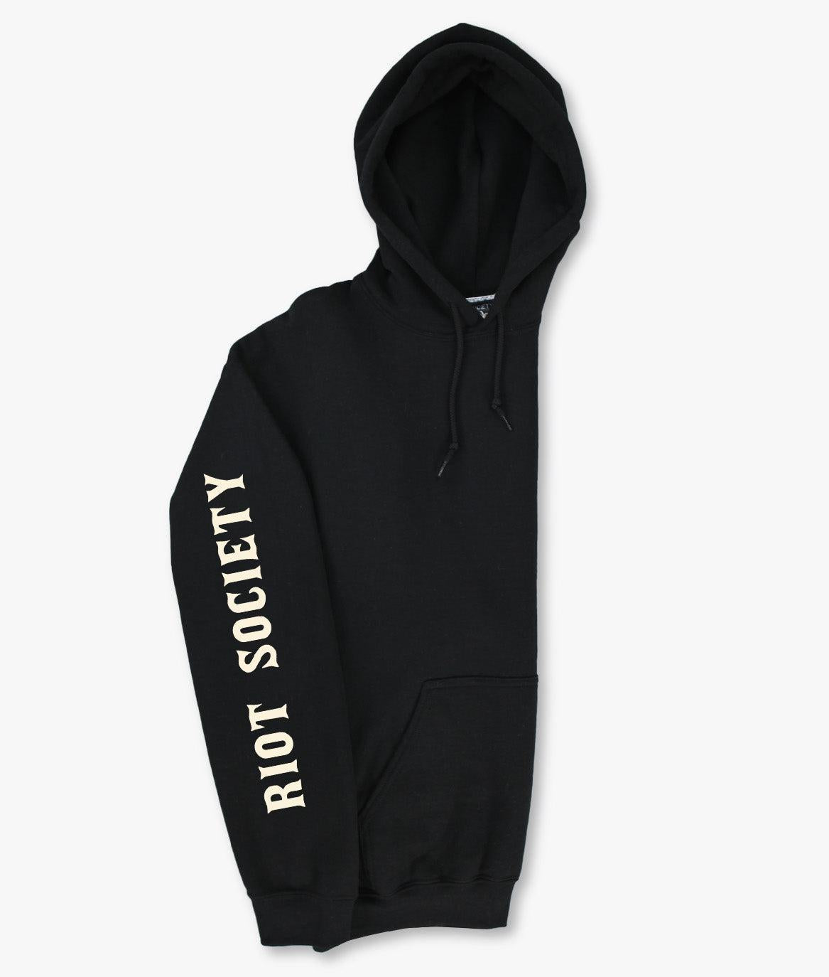 Wild As Hell Cowboy Skeleton Mens Hoodie - - Riot Society