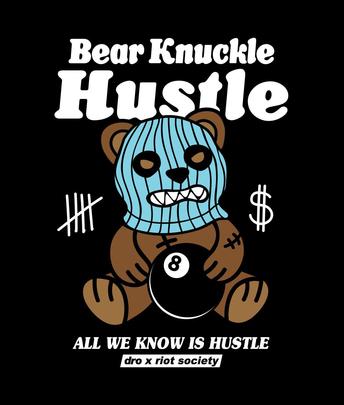 Dro x Riot Society Bear Knuckle Hustle Womens Hoodie - - Riot Society