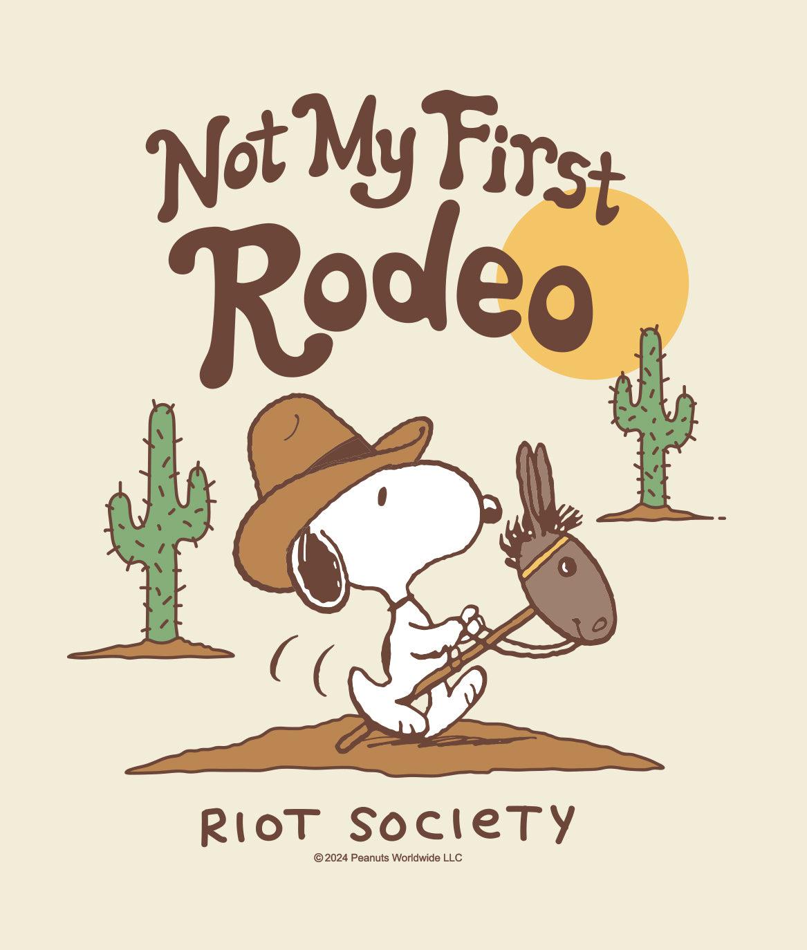 Peanuts Not My First Rodeo Boyfriend Tee - - Riot Society