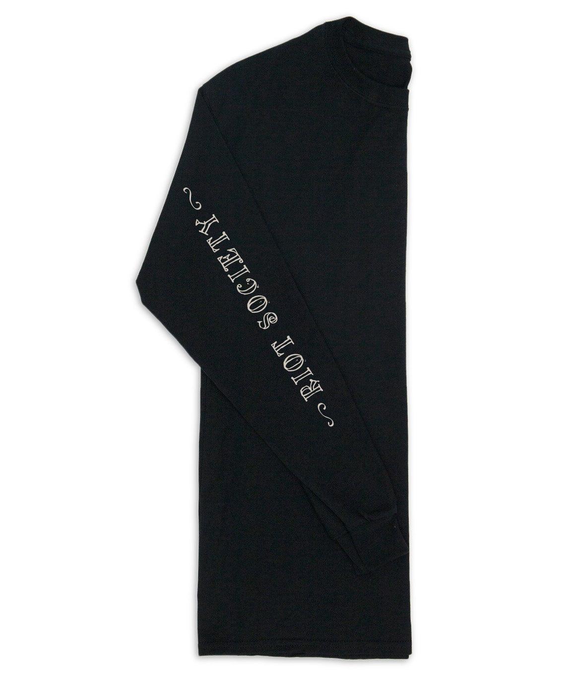 Fiesta Til Death Poster Mens Long Sleeve T-Shirt - Black - - Riot Society