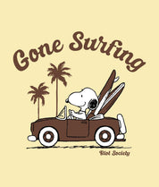 Peanuts Snoopy Gone Surfing Puff Boyfriend Tee - - Riot Society