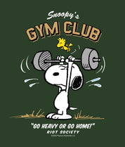 Peanuts Snoopy's Gym Club Mens T-Shirt - - Riot Society