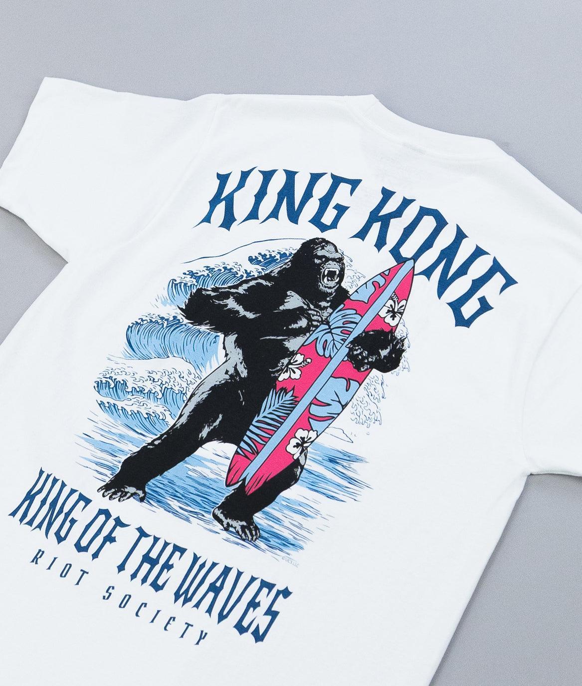 King Kong King of the Waves Heavyweight Boxy Mens T-Shirt – Riot