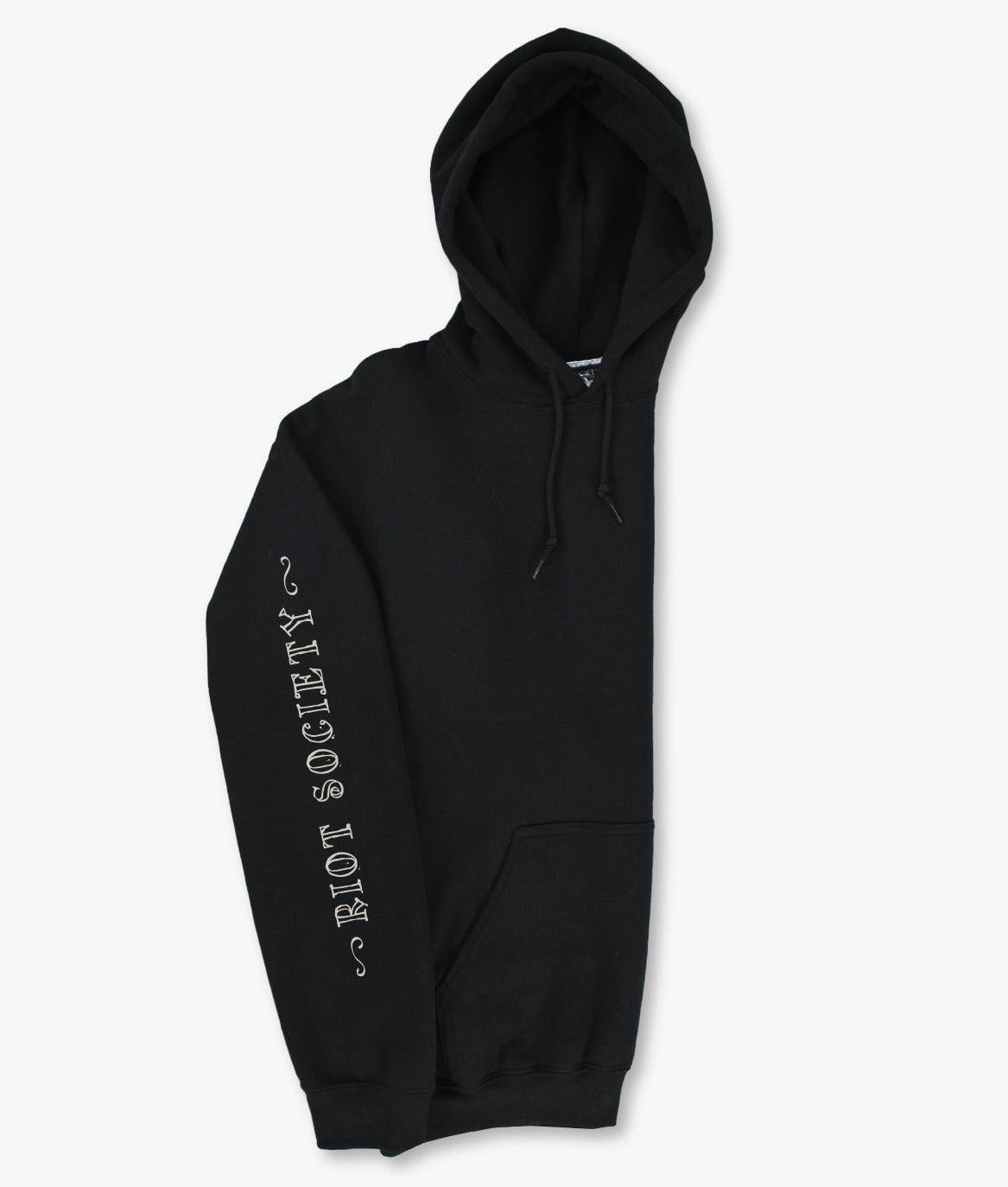 Fiesta Til Death Skeleton Poster Mens Hoodie - Black - - Riot Society