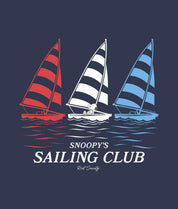 Peanuts Snoopy's Sailing Club Puff Boyfriend Tee - - Riot Society