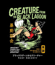 Creature from the Black Lagoon Kanji Mens T-Shirt - - Riot Society