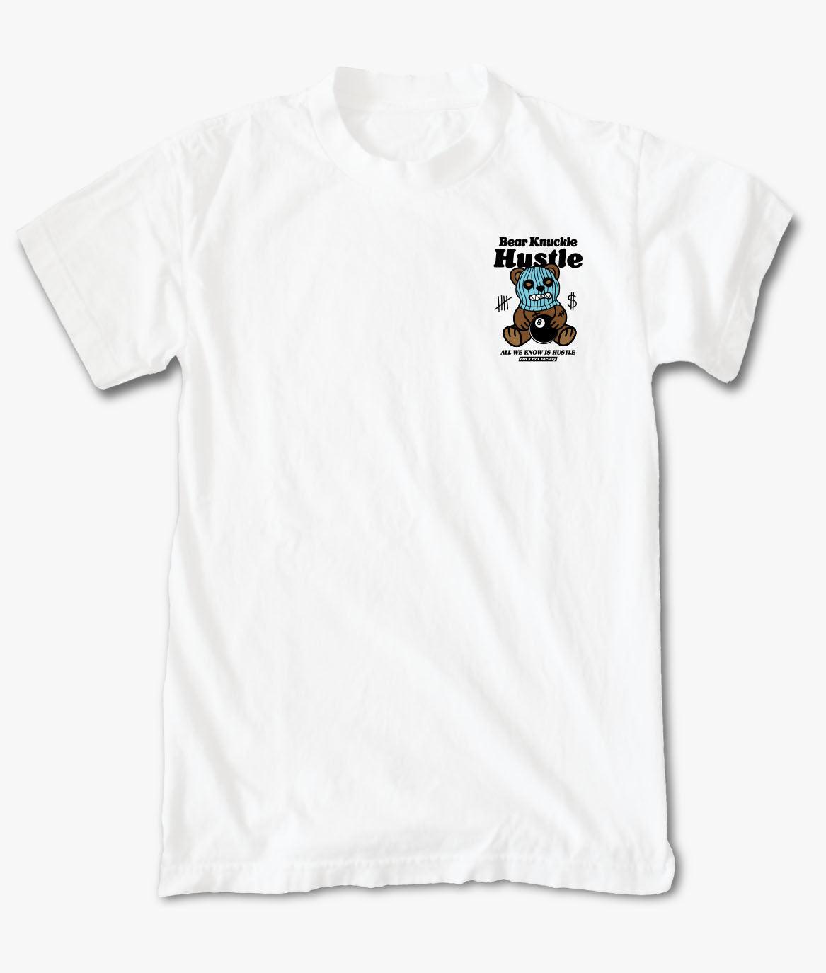Dro x Riot Society Bear Knuckle Hustle Mens T-Shirt - - Riot Society