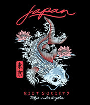 Japan Koi Lotus Kids Tee - - Riot Society