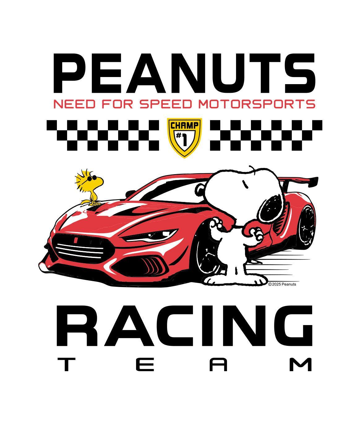 Peanuts Snoopy & Woodstock Racing Team Mens T-Shirt - - Riot Society