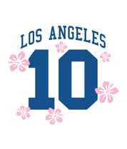 Los Angeles Hibiscus Puff Boyfriend Tee - - Riot Society
