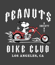 Peanuts Snoopy Bike Club Puff Boyfriend Tee - - Riot Society