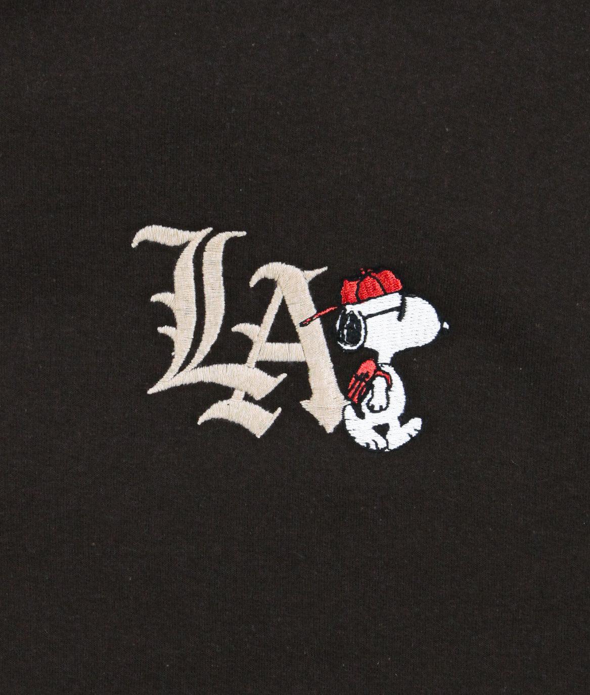 Peanuts Snoopy LA Urban Embroidered Mens Hoodie - - Riot Society