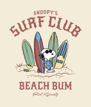 Peanuts Snoopy & Woodstock Surf Club Boys Tee - Natural - - Riot Society