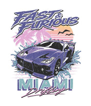 Fast & Furious Miami Drifting Mens T-Shirt - White - - Riot Society
