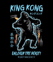 King Kong Unleash the Beast Kanji Mens T-Shirt - - Riot Society