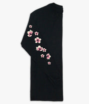 Japan Koi Tattoo Blossom Mens Long Sleeve T-Shirt - Black - - Riot Society