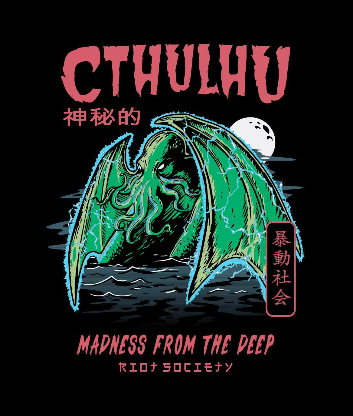Cthulhu Madness From The Deep Mens T-Shirt - - Riot Society