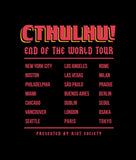 Cthulhu DJ World Tour Mens T-Shirt - - Riot Society