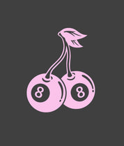 Cherries 8 Ball Feeling Lucky Puff Crop Tee - - Riot Society