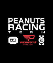 Peanuts Snoopy & Woodstock Racing Team Boys Tee - Black - - Riot Society