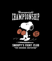 Peanuts Snoopy’s Championship Fight Night Mens T-Shirt - - Riot Society
