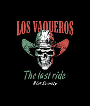 Last of the Vaqueros Skull Mens T-Shirt - - Riot Society