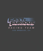 Fast & Furious Racing Team Boyfriend Tee - Graphite - - Riot Society