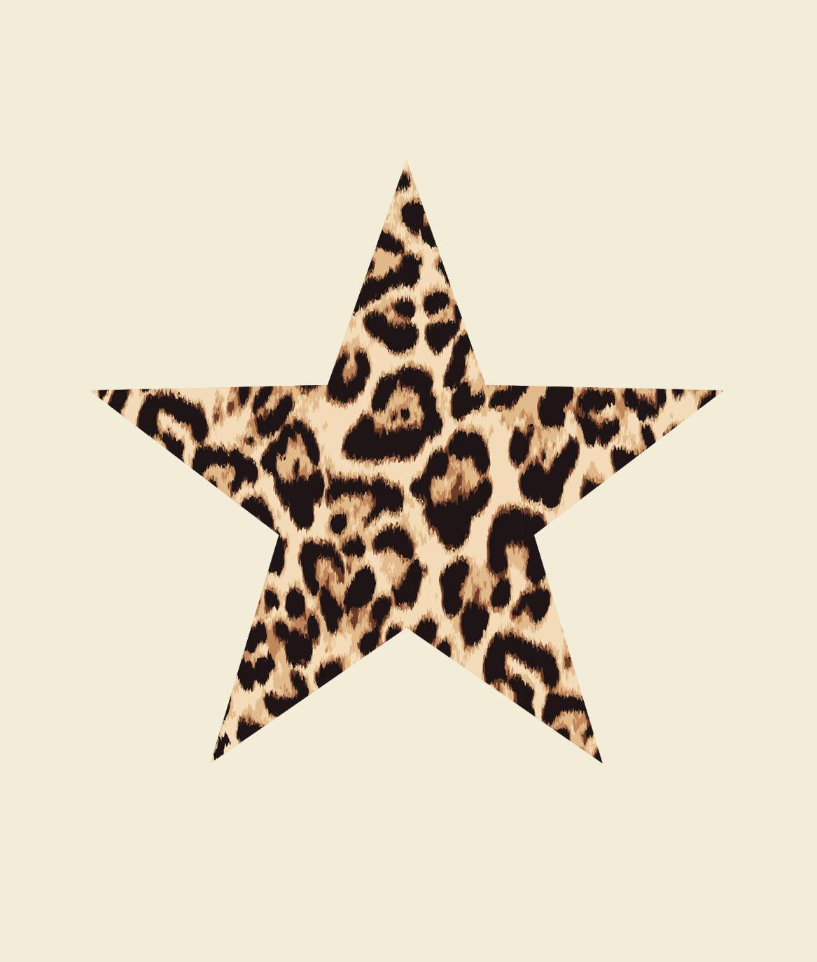 Leopard Star Boyfriend Tee - - Riot Society