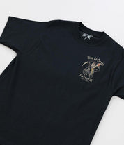 Viva La Fiesta Last Call Reaper Heavyweight Boxy Mens T-Shirt - Jet Black - - Riot Society