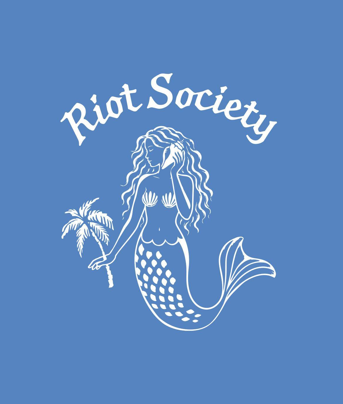 Always Be yourself Mermaid Girls Tee - Iris Blue - - Riot Society