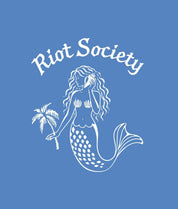 Always Be yourself Mermaid Girls Tee - Iris Blue - - Riot Society