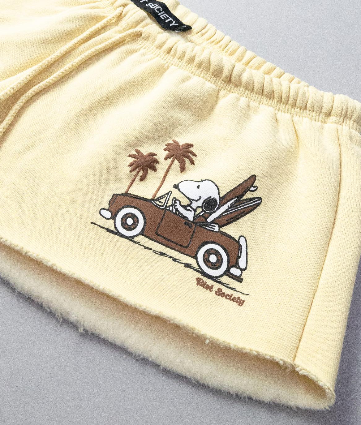 Peanuts Snoopy Gone Surfing Puff Womens Matching Set - - Riot Society
