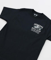 Peanuts Snoopy Bike Club Distressed Heavyweight Boxy Mens T-Shirt - Jet Black - - Riot Society