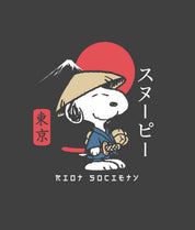 Peanuts Snoopy & Woodstock Samurai Boyfriend Tee - - Riot Society