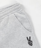 Skeleton Peace Embroidered Unisex Joggers - - Riot Society