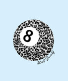 Leopard 8 Ball Feeling Lucky Boyfriend Tee - - Riot Society