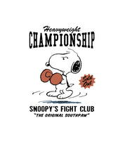 Peanuts Snoopy’s Championship Fight Night Boys Tee - White - - Riot Society