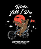 Dro x Riot Society Ride Till I Die Mens T-Shirt - - Riot Society