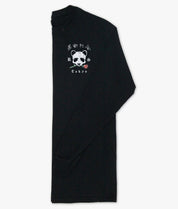 Panda Rose Distressed Mens Long Sleeve T-Shirt - Black - - Riot Society