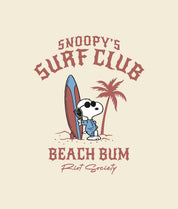 Peanuts Snoopy & Woodstock Surf Club Boys Tee - Natural - - Riot Society